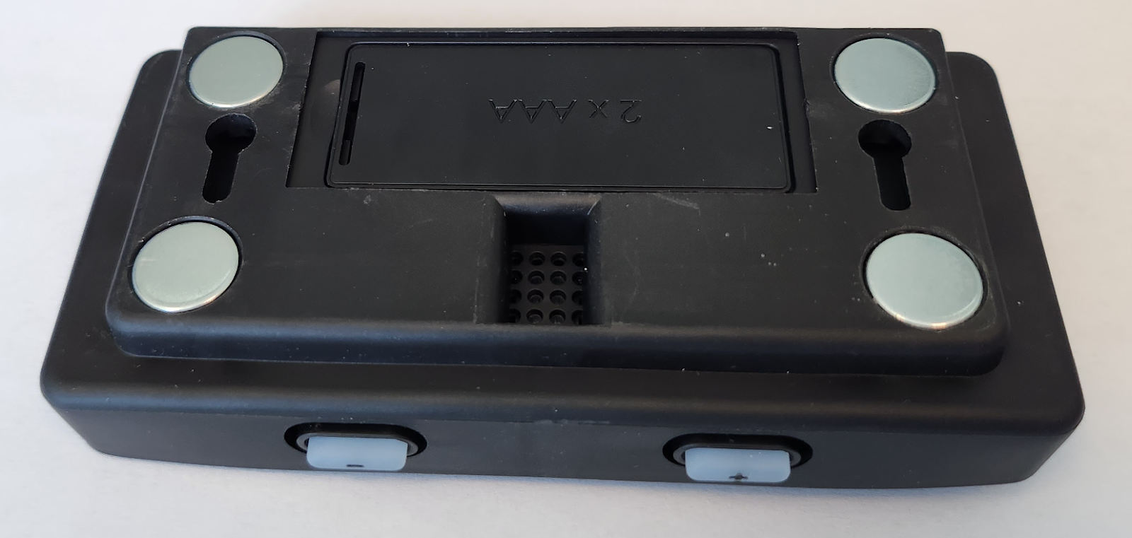 Multi-button device reverse view